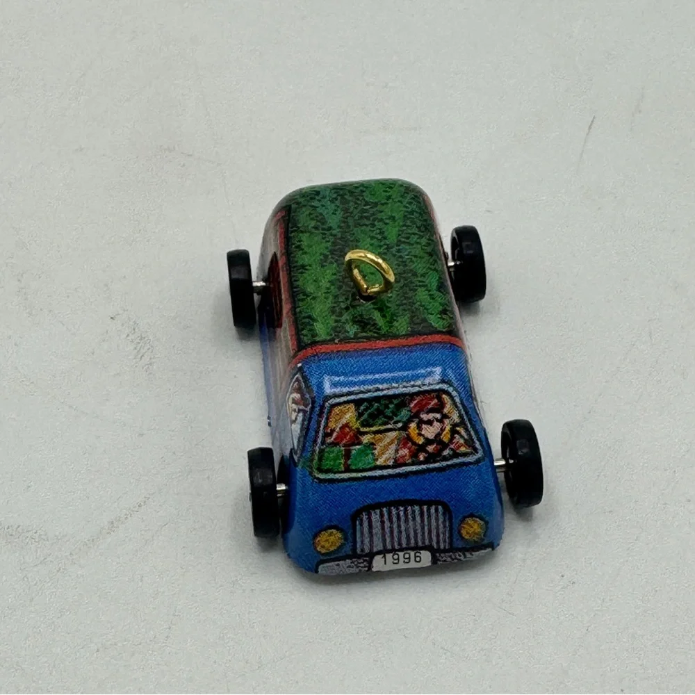 Hallmark Keepsake Miniature Ornament- On the Road tin car